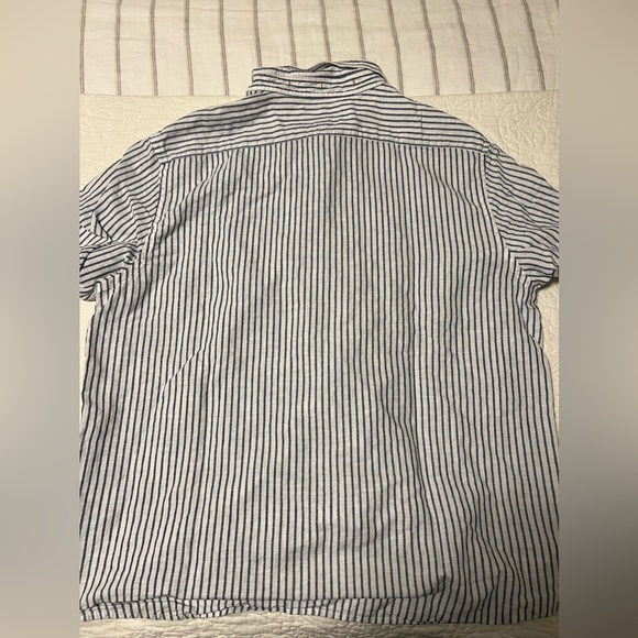 Banana Republic Linen Men’s Short Sleeve Button Down Shirt Slim Untucked - Picture 3 of 3